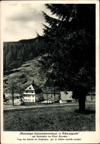 KP Schmalzgrube Jöhstadt w Erzgebirge w Saksonii, Hammerherrenhaus, dom dziecka, Preßnitztal