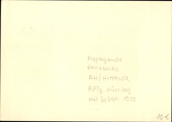 Postal stationery PC Nuremberg, Nazi Party Rally, Hitler, Himmler, Lutze