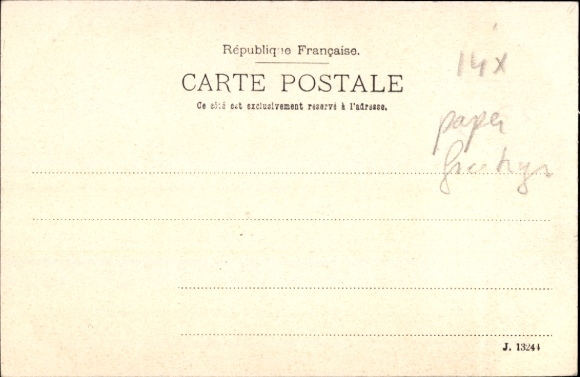 Newspaper Postcard Paris, Auto-Velo