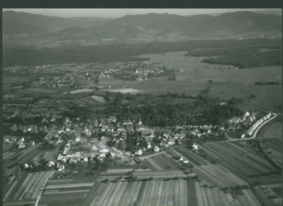 Postcard Hugstetten March im Breisgau, a village in Germany, is located 16 km east of Breisach.