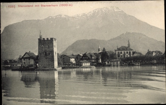 KP Stansstad Kanton Nidwalden, miasto i Stanserhorn