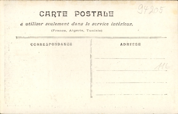 Postcard Ivry sur Seine Val de Marne, January 1910, visit of President Fallières and ministers