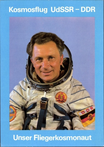 PC joint cosmos flight USSR and GDR, pilot cosmonaut Sigmund Jähn