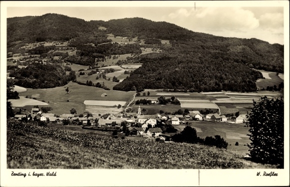 Ak Zenting in Neder-Beieren, stadszicht