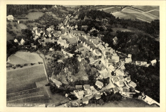Ak Betzenstein in Opper-Franken, luchtfoto