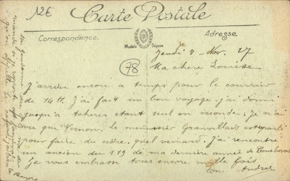 Postcard Achères Yvelines, Avenue Félix Faure and Maurice Berteaux