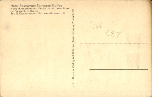 Postcard Wendhausen Lehre in Lower Saxony, Hotel Restaurant Waldesruh, interior view
