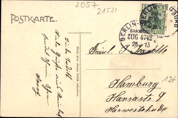 Postcard Reinbek in Schleswig Holstein, game at Sophienbad, winter view