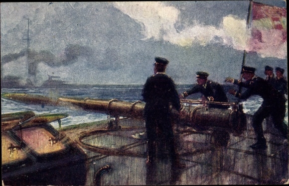 Ak Österreichisches Kriegsschiff, Seeleute am Torpedolanzierrohr, KuK