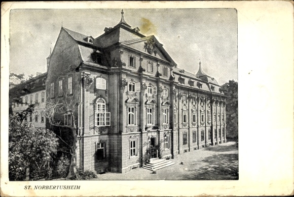 Postcard Zell am Main Unterfranken, Oberzell Monastery, Sankt-Norbertusheim