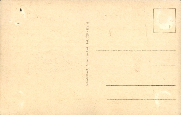 Postcard Kollow in Lauenburg, spa home, spa gardens