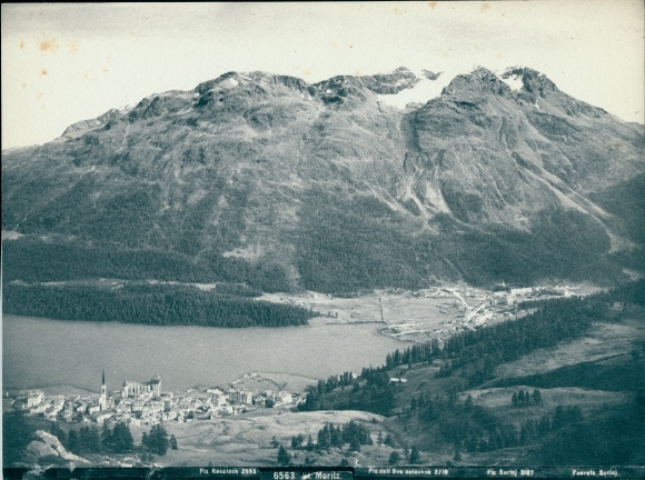 Photo Sankt Moritz canton Graubünden, general view