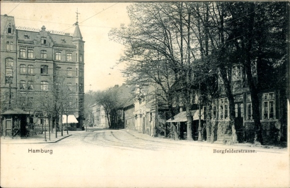 Ansichtkaart Hamburg Mitte Borgfelde, Borgfelderstrasse