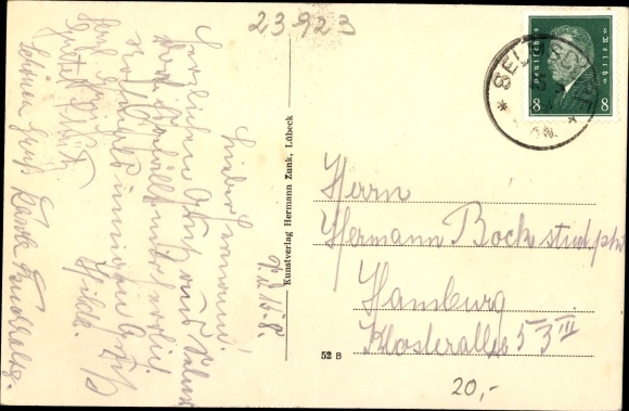 Postcard Selmsdorf in Mecklenburg, game at school