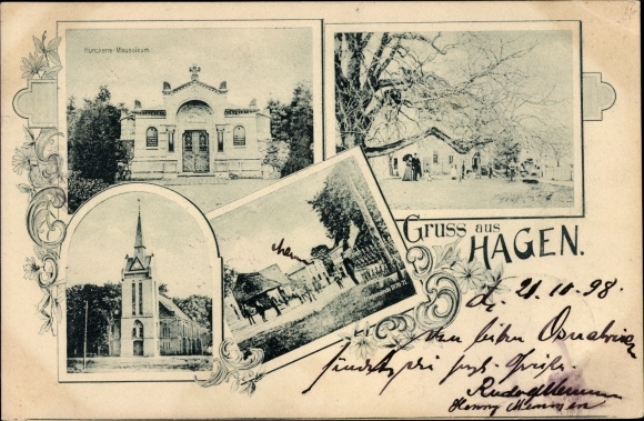 PC Hagen in Bremen, mausoleum, church, street area