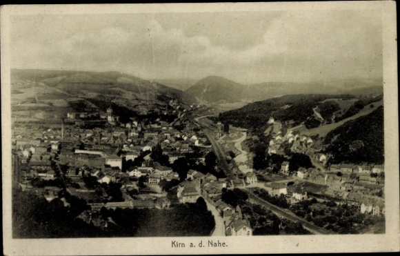 Postcard Kirn an der Nahe, total view