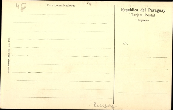 Ak Paraguay, Lavadero en Paseo de Mitre Corrientes