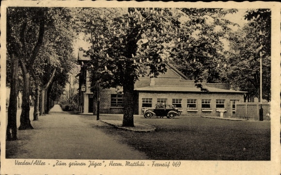 Postcard Verden an der Aller, To the Green Hunter
