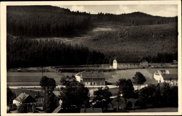 Ansichtkaart Ober Rittersgrün Breitenbrunn in het Ertsgebergte, dienstkamp vrouwenarbeid, RAD