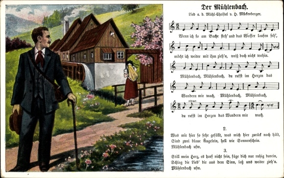 Song Ak Mückenberger, Hilmar, The Mühlenbach, Wassermühle, Mühl Christel