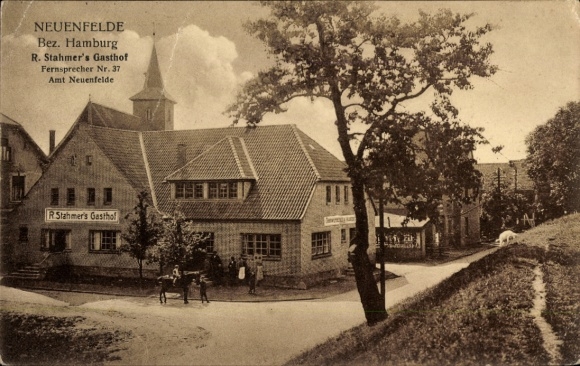 Postcard Hamburg Harburg Neuenfelde, R. Stahmers Gasthof