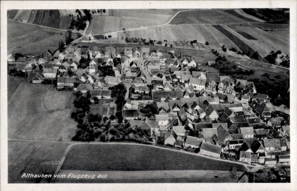 Postcard Althausen Bad Mergentheim in Tauberfranken, aerial photograph