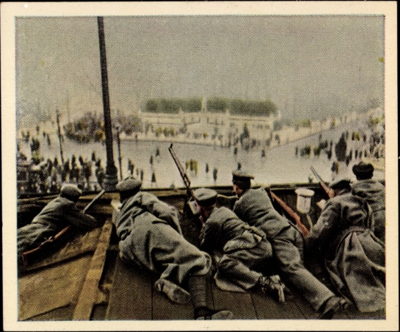 Collecting picture The post-war period No. 12, Dec. 1918, Christmas 1918, regiment of guards loyal to the government