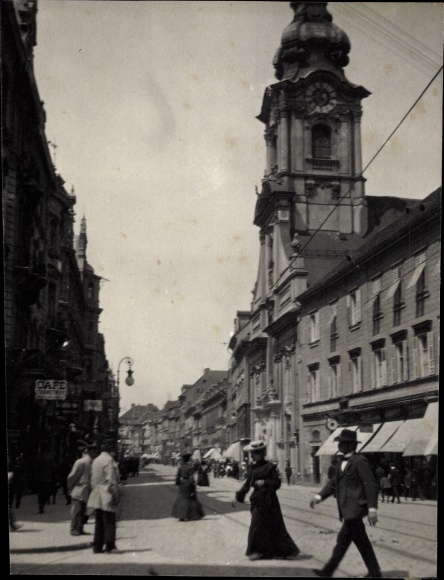 zdjęcie Graz Styria, odcinek ulicy, kościół