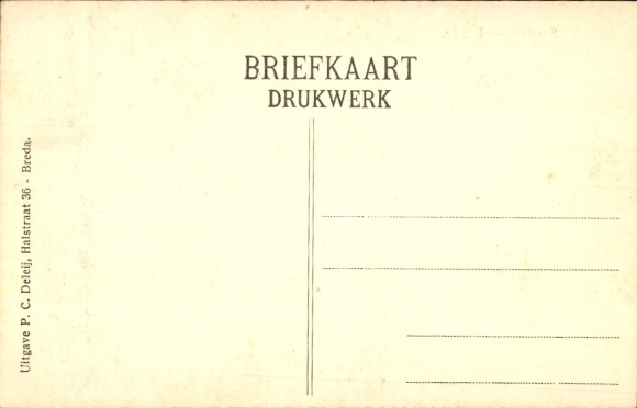 Postcard Breda North Brabant, train station