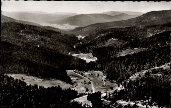 Ak Erbersbronn Forbach im Schwarzwald, Fliegeraufnahme