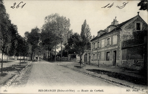 Ak Ris Orangis Essonne, Route de Corbeil