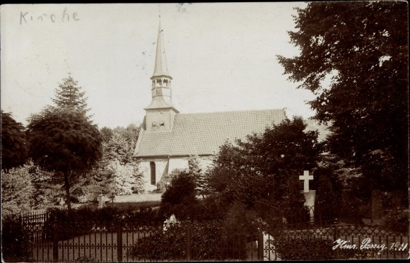 foto Ak Schenefeld wijk Rendsburg, kerk