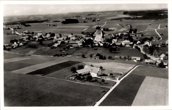 Ak Ebersbach Obergünzburg im Allgäu, Fliegeraufnahme