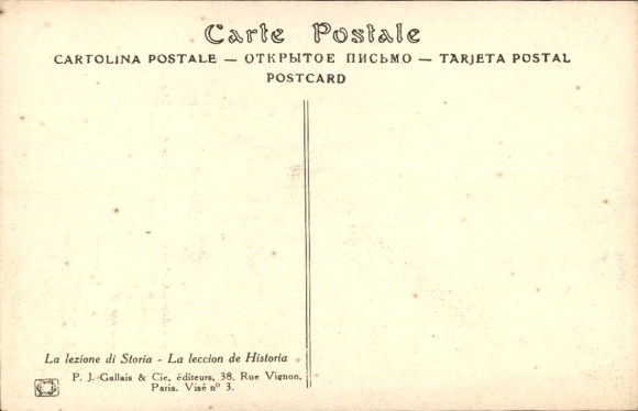 Artist Postcard Hansi, Lecon d'Histoire, Lt. von Forstner