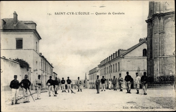 Postcard Saint Cyr l&#39;Ecole Yvelines, Cavalry District