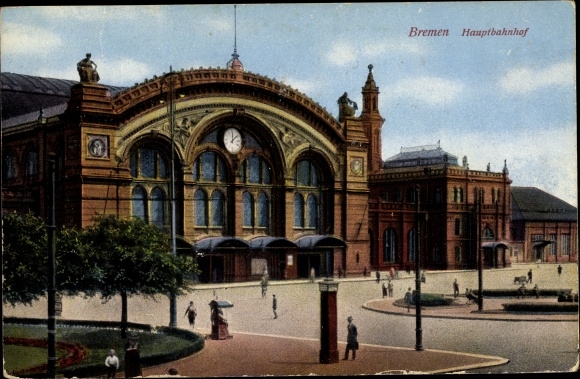 Ak Hansestadt Bremen, Hauptbahnhof