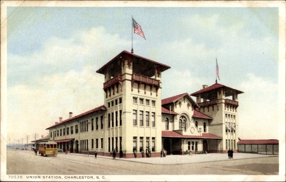 Ak Charleston South Carolina Verenigde Staten, Union Station