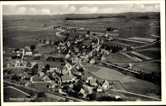 Ak Rötenbach Wolfegg in Württemberg, Fliegeraufnahme