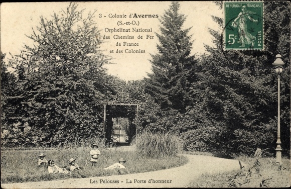 Ak Avernes Val d´Oise, Orphelinat National des Chemins de Fer de France et des Colonies
