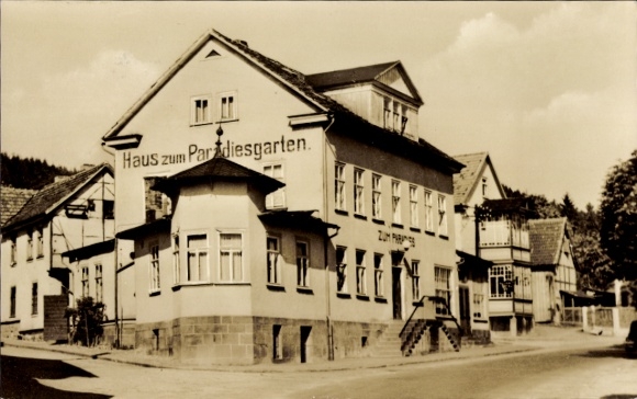 Ak Engelsbach Leinatal Thüringen, Haus am Paradiesgarten
