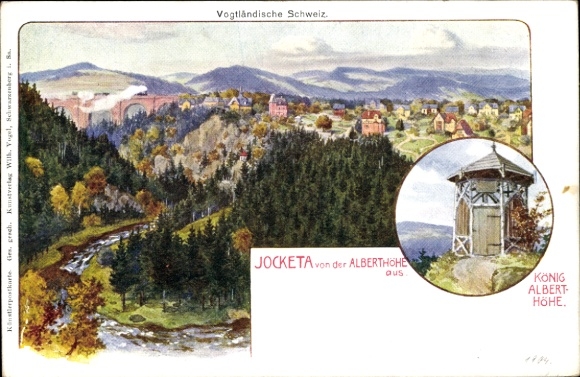 Artist PC Jocketa Pöhl Vogtland, Panorama, King Albert Höhe