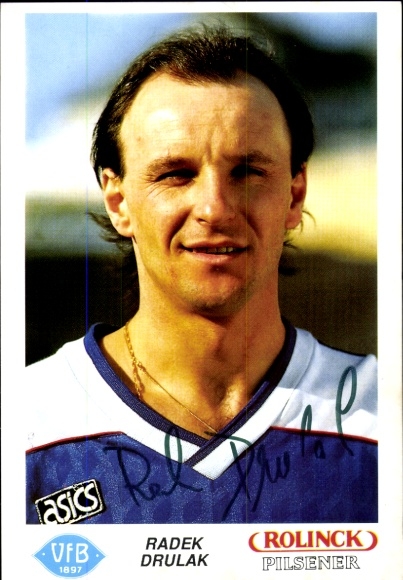 Autograph card footballer Radek Drulak, VfB Oldenburg, autograph