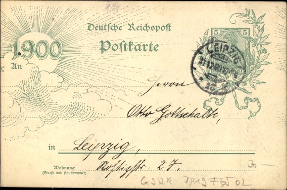 Postwaardekaart Leipzig in Saksen, Augustusplatz, PP 19 F 65 02