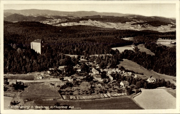 Ak Saldenburg Neder-Beieren, luchtfoto