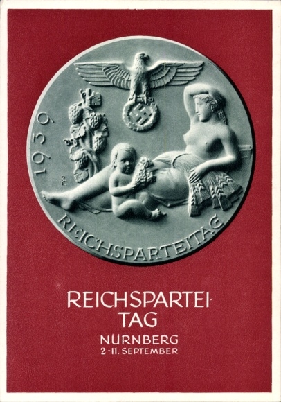 Ganzsachen Ak Nürnberg, Reichsparteitag 1939, Reichsparteitag des Friedens