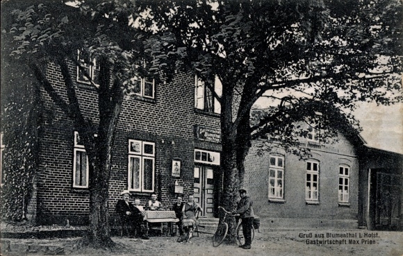 Ak Blumenthal in Holstein, Gastwirtschaft Max Prien
