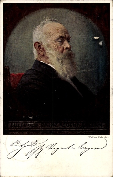 Artist Postcard Firle, Walther, Prince Regent Luitpold of Bavaria, portrait, regency anniversary