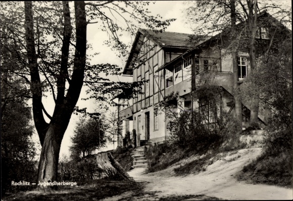 Ak Rochlitz an der Mulde, Jugendherberge, Außenansicht