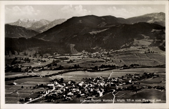 KP Wertach im Allgäu, zdjęcie lotnicze