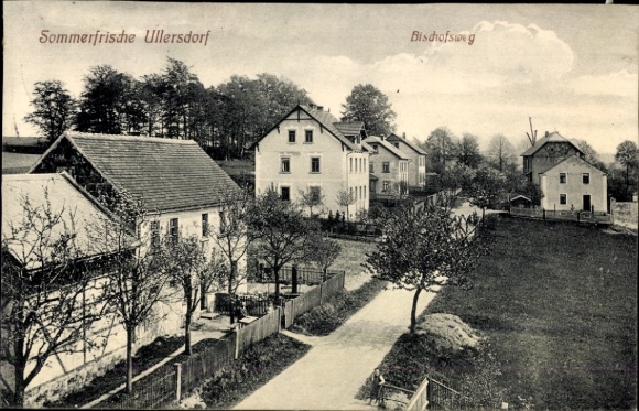 Postcard Ullersdorf Radeberg in Saxony, Bischofsweg